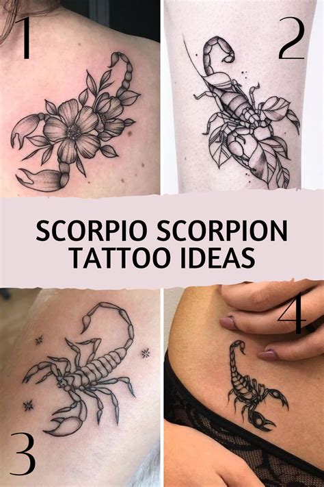 cool scorpio tattoos